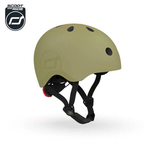 SCOOTANDRIDE Kask S-M dla dzieci 3+ Olive