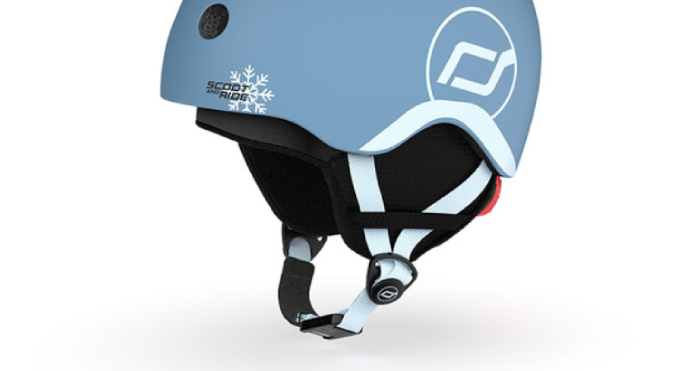 SCOOTANDRIDE Kask narciarski zimowy S-M dla dzieci 3+ Ocean kask_narciarski_dzieciecy_ocean