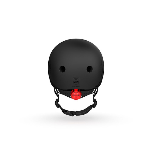 SCOOTANDRIDE Kask M-L dla starszych dzieci i nastolatków Black