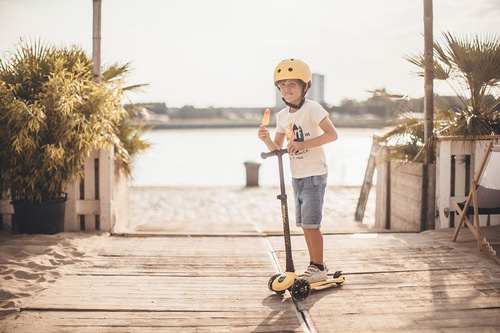 SCOOTANDRIDE Kask S-M dla dzieci  3+ Lemon