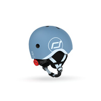 SCOOTANDRIDE Kask narciarski zimowy XXS-S dla dzieci 1-5 lat Steel