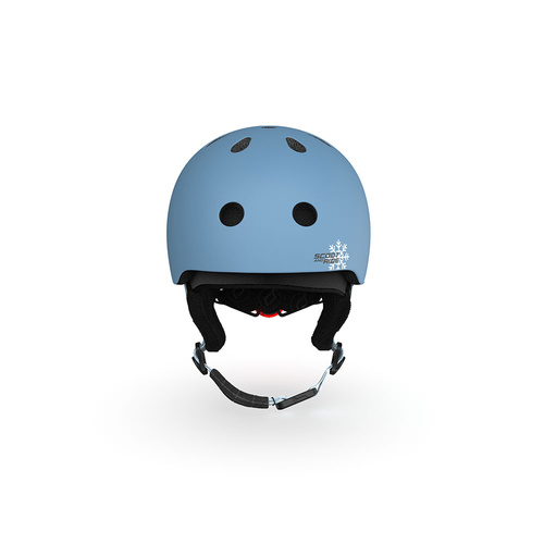 SCOOTANDRIDE Kask narciarski zimowy XXS-S dla dzieci 1-5 lat Steel