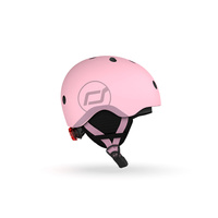 SCOOTANDRIDE Kask narciarski zimowy XXS-S dla dzieci 1-5 lat Rose