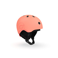 SCOOTANDRIDE Kask narciarski zimowy S-M dla dzieci 3+ Peach