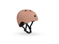 SCOOTANDRIDE Kask S-M dla dzieci 3+ Mocha