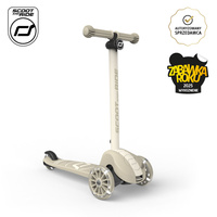 SCOOTANDRIDE Highwaykick 3S Hulajnoga z systemem sterowania 2w1 i kółkami LED składana 3+ Ash