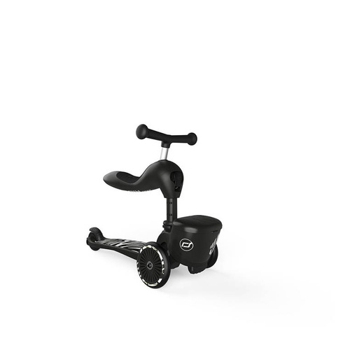 SCOOTANDRIDE Highwaykick 1 Lifestyle 2w1 Jeździk i hulajnoga z zamykanym schowkiem 1-5 lat Zebra