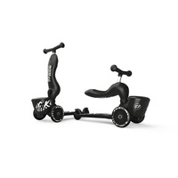 SCOOTANDRIDE Highwaykick 1 Lifestyle 2w1 Jeździk i hulajnoga z zamykanym schowkiem 1-5 lat Zebra