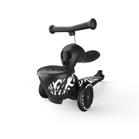 SCOOTANDRIDE Highwaykick 1 Lifestyle 2w1 Jeździk i hulajnoga z zamykanym schowkiem 1-5 lat Zebra