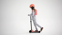 SCOOTANDRIDE Highwaykick 5 LED Hulajnoga trójkołowa balansowa ze świecącymi kółkami 5+ Peach