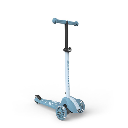 SCOOTANDRIDE Highwaykick 3S Hulajnoga z systemem sterowania 2w1 i kółkami LED składana 3+ Steel