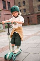 SCOOTANDRIDE Highwaykick 3S Hulajnoga z systemem sterowania 2w1 i kółkami LED składana 3+ Forest