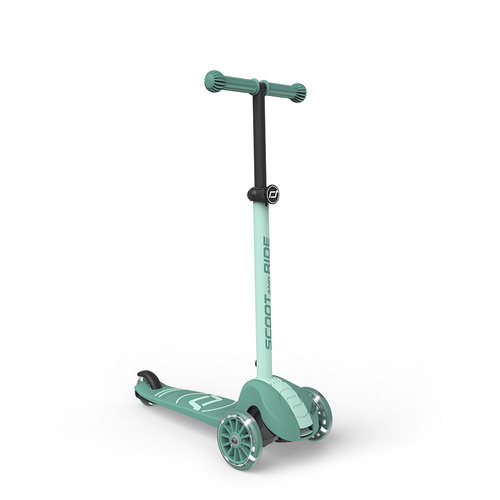 SCOOTANDRIDE Highwaykick 3S Hulajnoga z systemem sterowania 2w1 i kółkami LED składana 3+ Forest