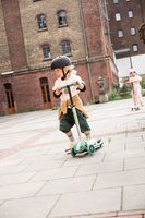 SCOOTANDRIDE Highwaykick 3S Hulajnoga z systemem sterowania 2w1 i kółkami LED składana 3+ Forest