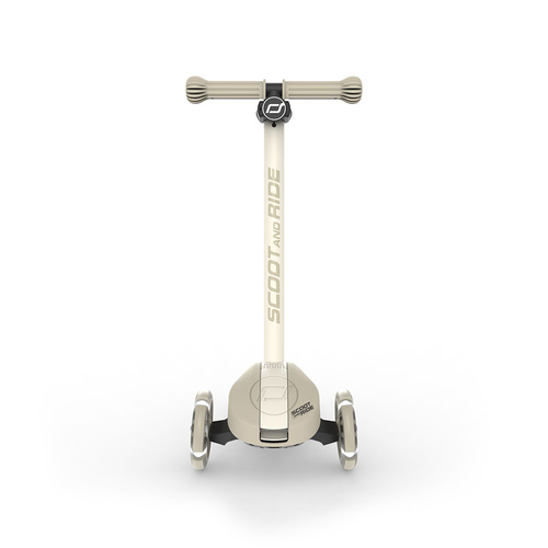 SCOOTANDRIDE Highwaykick 3S Hulajnoga z systemem sterowania 2w1 i kółkami LED składana 3+ Ash