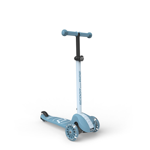 SCOOTANDRIDE Highwaykick 3S Hulajnoga z systemem sterowania 2w1 i kółkami LED składana 3+ Steel