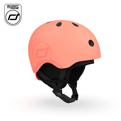 SCOOTANDRIDE Kask narciarski zimowy S-M dla dzieci 3+ Peach