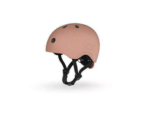 SCOOTANDRIDE Kask S-M dla dzieci 3+ Mocha