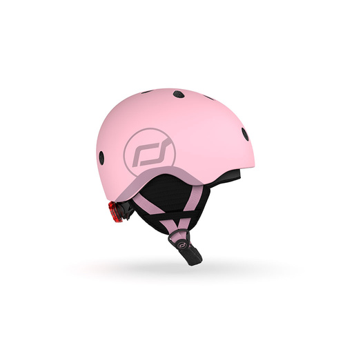 SCOOTANDRIDE Kask narciarski zimowy XXS-S dla dzieci 1-5 lat Rose