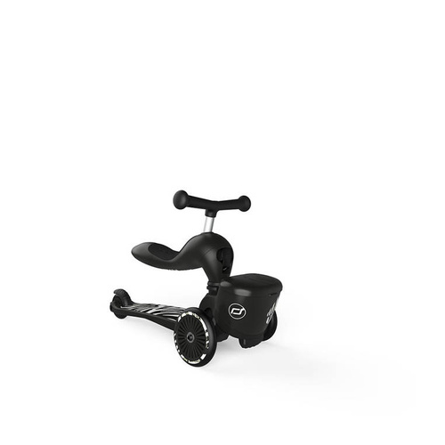SCOOTANDRIDE Highwaykick 1 Lifestyle 2w1 Jeździk i hulajnoga z zamykanym schowkiem 1-5 lat Zebra
