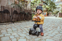 SCOOTANDRIDE Highwaykick 1 Lifestyle 2w1 Jeździk i hulajnoga z zamykanym schowkiem 1-5 lat Zebra