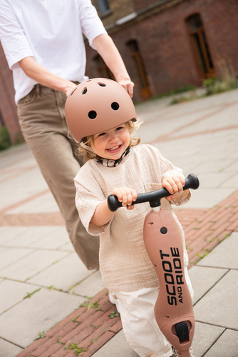 SCOOTANDRIDE Kask XXS-S dla dzieci 1-5 lat Mocha