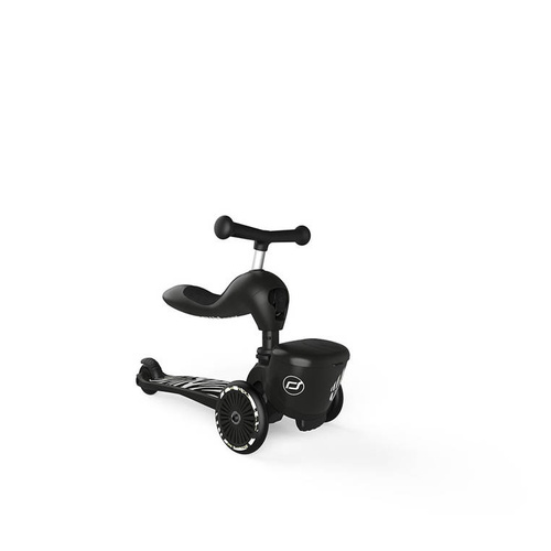 SCOOTANDRIDE Highwaykick 1 Lifestyle 2w1 Jeździk i hulajnoga z zamykanym schowkiem 1-5 lat Zebra