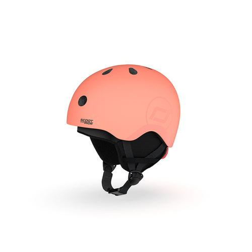 SCOOTANDRIDE Kask narciarski zimowy S-M dla dzieci 3+ Peach