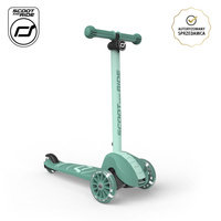 SCOOTANDRIDE Highwaykick 3S Hulajnoga z systemem sterowania 2w1 i kółkami LED składana 3+ Forest
