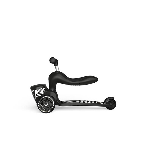 SCOOTANDRIDE Highwaykick 1 Lifestyle 2w1 Jeździk i hulajnoga z zamykanym schowkiem 1-5 lat Zebra