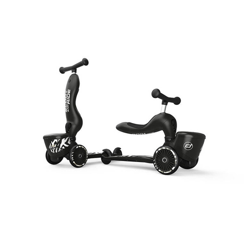 SCOOTANDRIDE Highwaykick 1 Lifestyle 2w1 Jeździk i hulajnoga z zamykanym schowkiem 1-5 lat Zebra