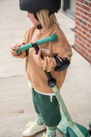 SCOOTANDRIDE Highwaykick 3S Hulajnoga z systemem sterowania 2w1 i kółkami LED składana 3+ Forest