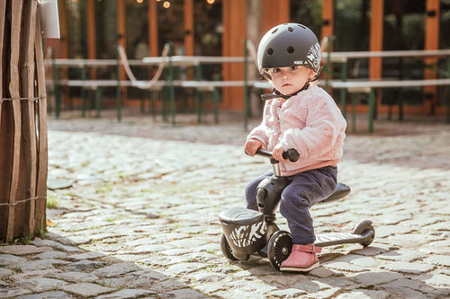 SCOOTANDRIDE Highwaykick 1 Lifestyle 2w1 Jeździk i hulajnoga z zamykanym schowkiem 1-5 lat Zebra